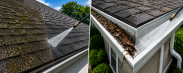 power washing for gutters and roofs