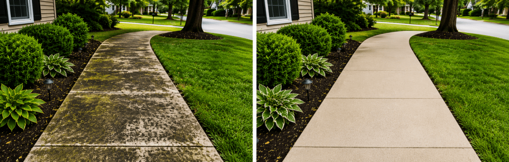 Get your Sidewalk and Walkway power washede by sparkles