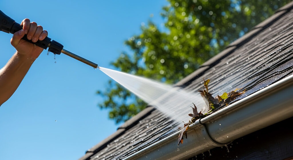 Gutter Cleaning done by Sparkles